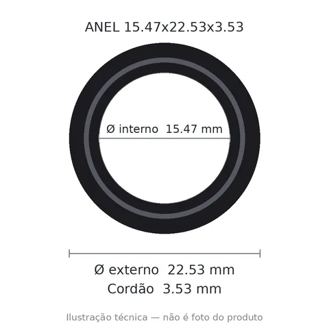 Anel 2208 15,47x22,53x3,53