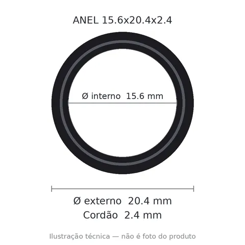 Anel 7207 15,6x20,4x2,4