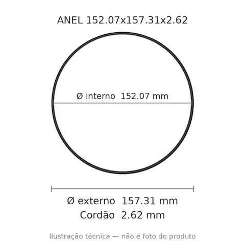 Anel 2163 152,07x157,31x2,62