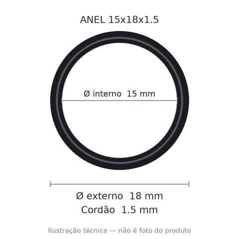 Anel 7061 15x18x1,5
