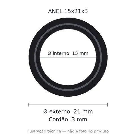 Anel 7224 15x21x3