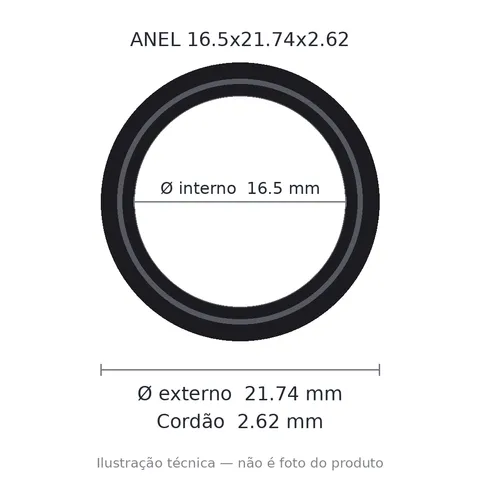Anel 7022 16,5x21,74x2,62