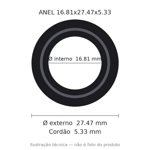 Anel 2313 16,81x27,47x5,33