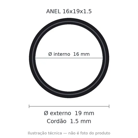 Anel 7603 16x19x1,5