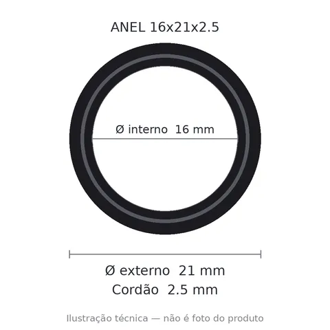 Anel 7573 16x21x2,5