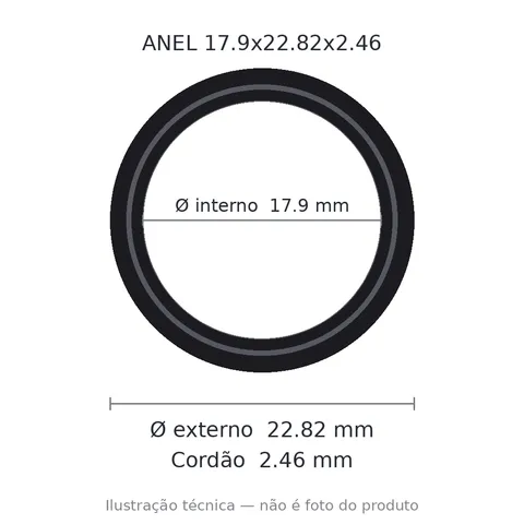 Anel 3909 17,9x22,82x2,46