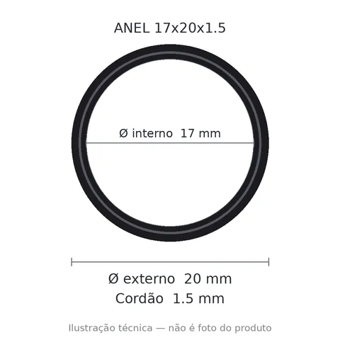 Anel 7225 17x20x1,5