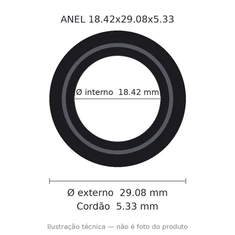 Anel 2314 18,42x29,08x5,33