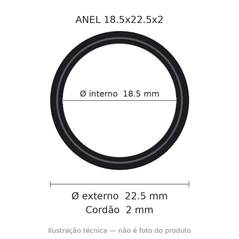 Anel 7277 18,5x22,5x2