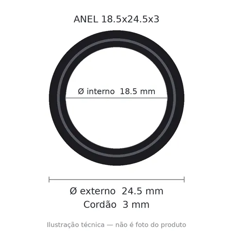 Anel 7499 18,5x24,5x3
