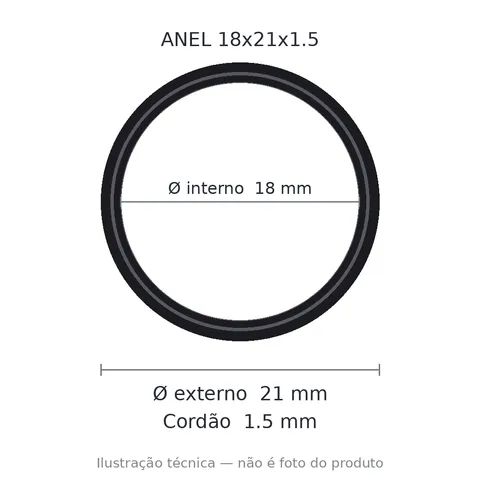 Anel 7597 18x21x1,5