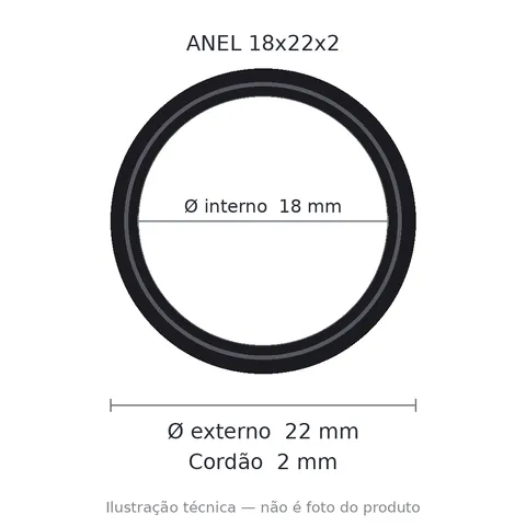 Anel 7662 18x22x2