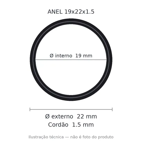 Anel 7677 19x22x1,5