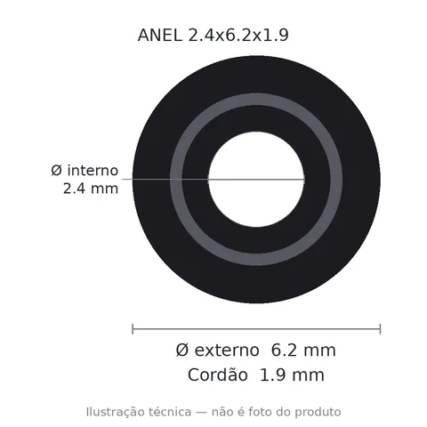 Anel 7633 2,4x6,2x1,9