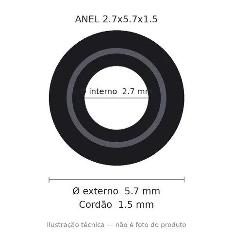 Anel 7032 2,7x5,7x1,5