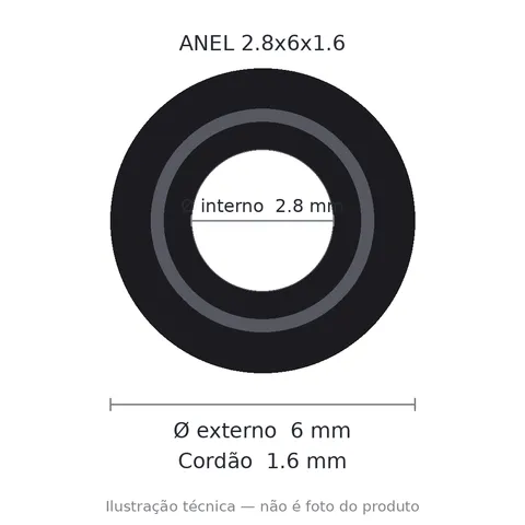 Anel 7772 2,8x6x1,6