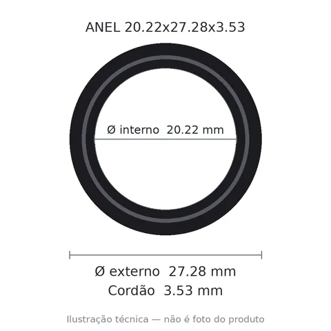 Anel 2211 20,22x27,28x3,53