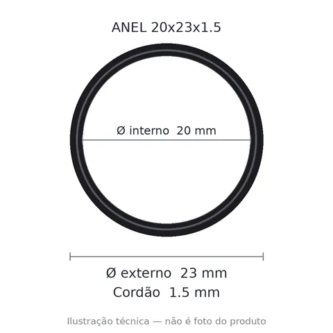 Anel 7675 20x23x1,5
