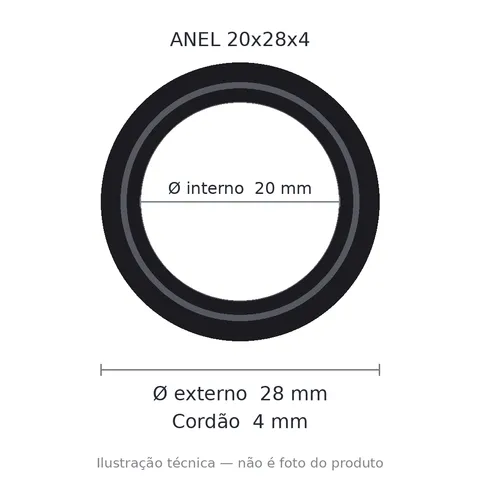 Anel 7019 20x28x4