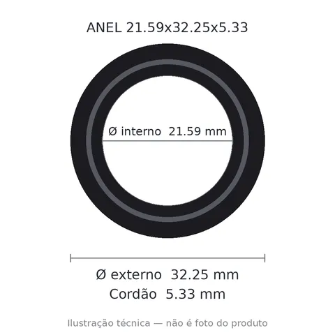 Anel 2316 -21,59x32,25x5,33
