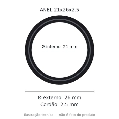 Anel 7307 21x26x2,5