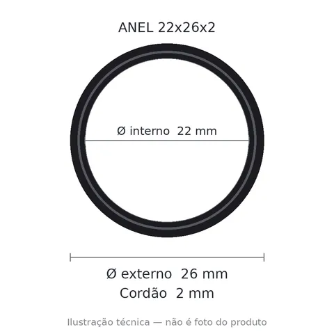 Anel 7408 22x26x2