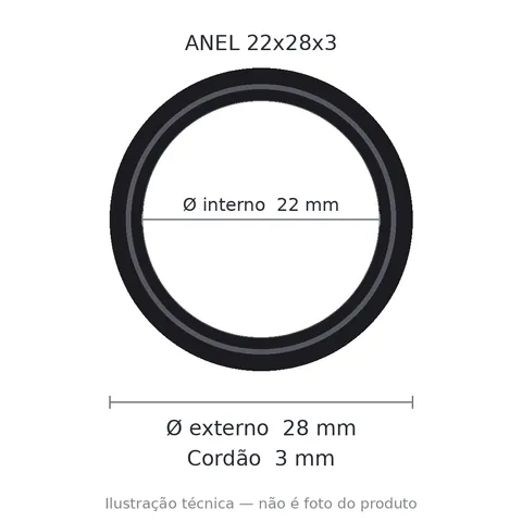 Anel 7358 22x28x3