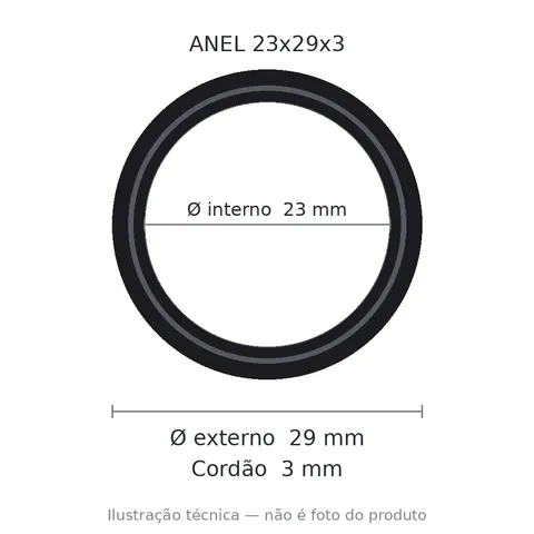 Anel 7575 23x29x3