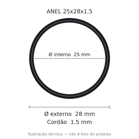 Anel 7297 25x28x1,5