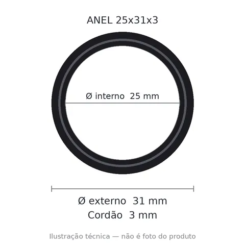 Anel 7511 25x31x3