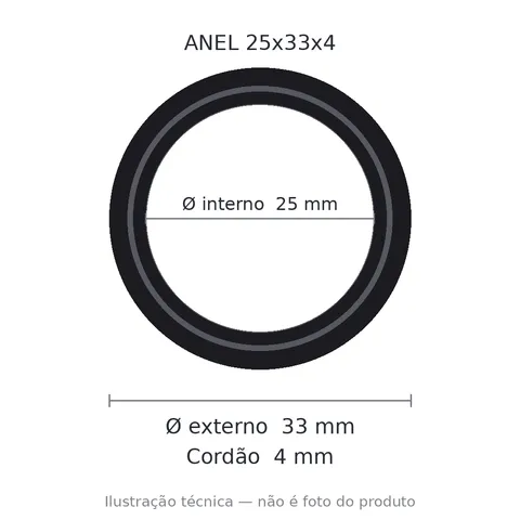 Anel 7859 25x33x4