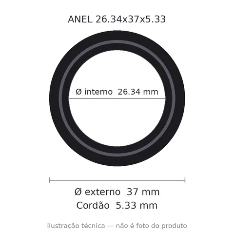 Anel 2319 26,34x37x5,33