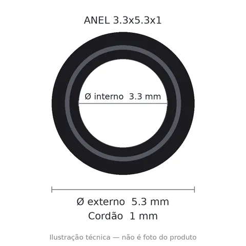 Anel 7962 3,3x5,3x1