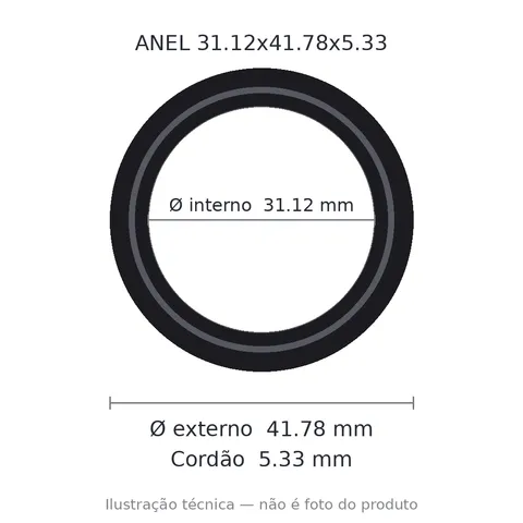 Anel 2322 31,12x41,78x5,33