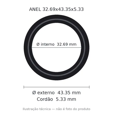 Anel 2323 32,69x43,35x5,33