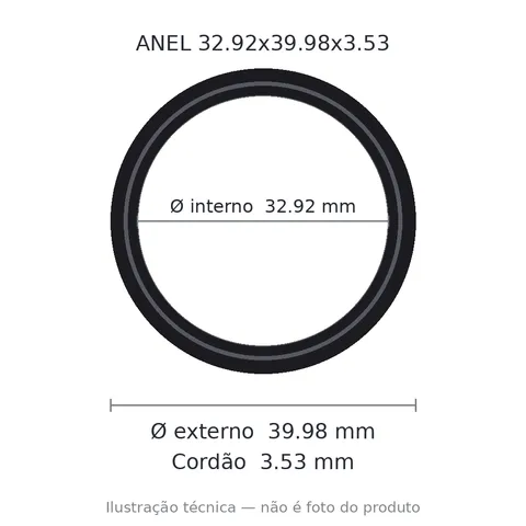 Anel 2219 32,92x39,98x3,53