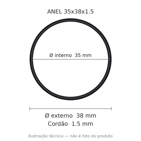 Anel 7518 35x38x1,5