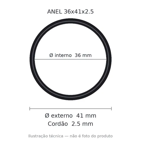 Anel 7083 36x41x2,5