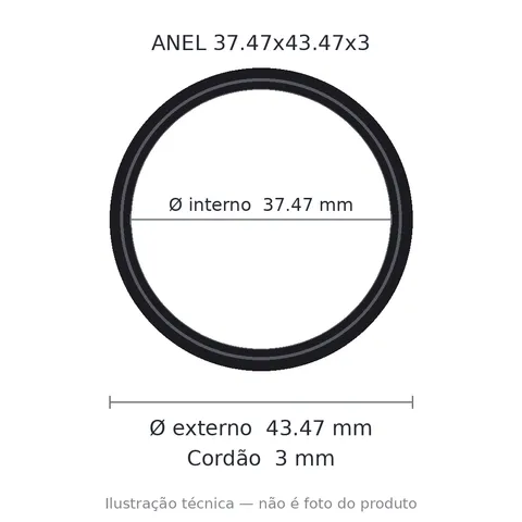 Anel 3920 37,47x43,47x3