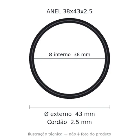 Anel 7760 38x43x2,5