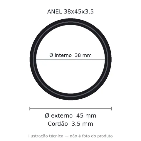Anel 38x45x3,5