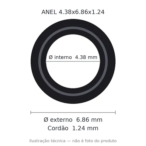 Anel 7378 4,38x6,86x1,24