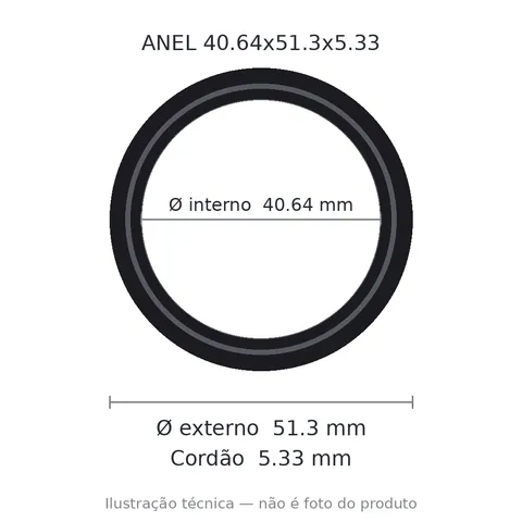 Anel 2326 40,64x51,3x5,33