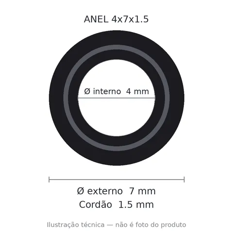 Anel 7527 4x7x1,5