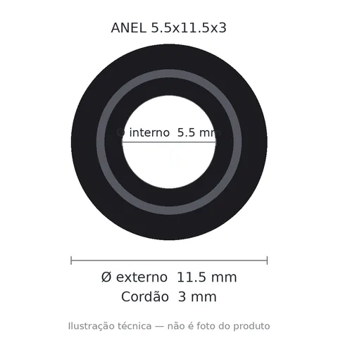 Anel 7248 5,5x11,5x3