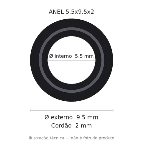 Anel 7246 5,5x9,5x2