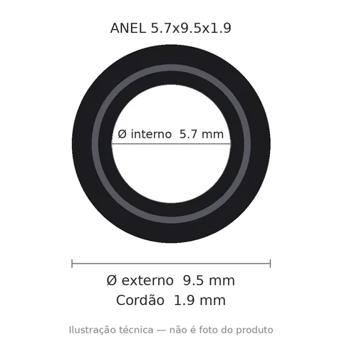 Anel 7338 5,7x9,5x1,9
