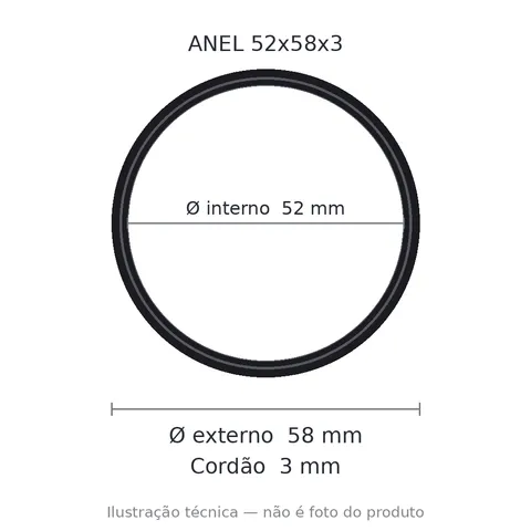 Anel 7332 52x58x3