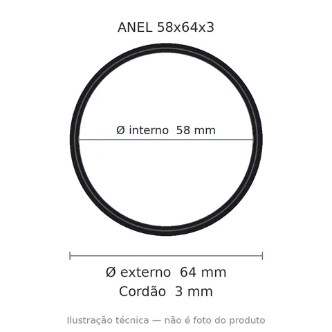 Anel 7780 58x64x3