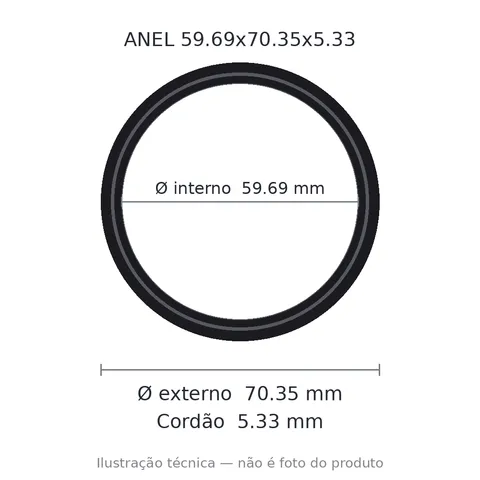 Anel 2332 59,69x70,35x5,33
